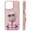 Etui NIMMY Cool&Cute 2.0 Cat do Apple iPhone 15 Pro Różowy Seria telefonu iPhone