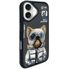 Etui NIMMY Cool&Cute 2.0 Dog do Apple iPhone 16 Czarny Seria telefonu iPhone