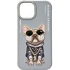 Etui NIMMY Glasses Cool Dog do Apple iPhone 15 Szary Kompatybilność Apple iPhone 15