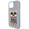 Etui NIMMY Glasses Cool Dog do Apple iPhone 15 Szary Typ Etui nakładka