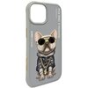Etui NIMMY Glasses Cool Dog do Apple iPhone 15 Szary Gwarancja 24 miesiące