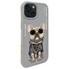 Etui NIMMY Glasses Cool Dog do Apple iPhone 15 Szary Etui wodoszczelne Nie