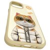 Etui na telefon w kolorze khaki przedstawia ilustrację kota w kurtce z kapturem i okularach przeciwsłonecznych. Na etui widnieje tekst: "NIMMY Friends" oraz "Not Cool But I'm Cute".