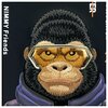 Etui NIMMY Cool&Cute 2.0 Monkey do Apple iPhone 16 Czarny Materiał Metal