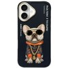 Etui NIMMY Glasses Cool Dog do Apple iPhone 16 Czarny