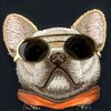Etui NIMMY Glasses Cool Dog do Apple iPhone 16 Czarny Etui z powerbankiem Nie