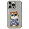 Etui NIMMY Glasses Cool Cat do Apple iPhone 15 Pro Max Szary