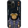 Etui NIMMY Cool&Cute 2.0 Monkey do Apple iPhone 15 Pro Max Czarny