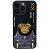 Etui NIMMY Cool&Cute 2.0 Monkey do Apple iPhone 15 Pro Czarny