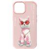 Etui NIMMY Glasses Cool Cat do Apple iPhone 15 Różowy Seria telefonu iPhone