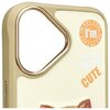 Etui NIMMY Cool&Cute 2.0 Cat do Apple iPhone 16 Khaki Dominujący kolor Khaki