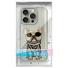Etui NIMMY Glasses Cool Dog do Apple iPhone 15 Pro Max Szary Etui wodoszczelne Nie
