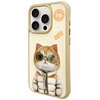 Etui NIMMY Cool&Cute 2.0 Cat do Apple iPhone 15 Pro Max Khaki Seria telefonu iPhone