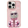 Etui NIMMY Cool&Cute 2.0 Cat do Apple iPhone 16 Pro Różowy