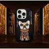 Etui NIMMY Glasses Cool Dog do Apple iPhone 16 Pro Czarny Etui wodoszczelne Nie