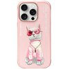 Etui NIMMY Glasses Cool Cat do Apple iPhone 16 Pro Max Różowy