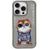 Etui NIMMY Glasses Cool Cat do Apple iPhone 16 Pro Max Szary