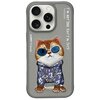 Etui NIMMY Glasses Cool Cat do Apple iPhone 16 Pro Szary