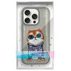 Etui NIMMY Glasses Cool Cat do Apple iPhone 16 Pro Szary Etui wodoszczelne Nie