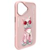 Etui NIMMY Glasses Cool Cat do Apple iPhone 16 Różowy Kompatybilność Apple iPhone 16
