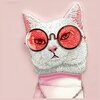 Etui NIMMY Glasses Cool Cat do Apple iPhone 16 Różowy Etui z powerbankiem Nie