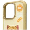 Etui NIMMY Cool&Cute 2.0 Cat do Apple iPhone 16 Pro Khaki Seria telefonu iPhone
