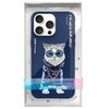 Etui NIMMY Glasses Cool Cat do Apple iPhone 15 Pro Niebieski Etui wodoszczelne Nie