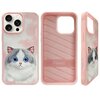 Etui NIMMY Big Eyed Pet 2.0 Cat do Apple iPhone 15 Pro Różowy Seria telefonu iPhone