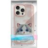 Etui NIMMY Big Eyed Pet 2.0 Cat do Apple iPhone 15 Pro Max Różowy Gwarancja 24 miesiące