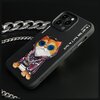 Etui NIMMY Glasses Cool Cat do Apple iPhone 15 Pro Max Czarny Materiał Metal