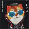 Etui NIMMY Glasses Cool Cat do Apple iPhone 15 Pro Max Czarny Etui wodoszczelne Nie