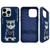 Niebieskie etui na telefon z nadrukiem kota w okularach przeciwsłonecznych i bluzie z napisem "EDM". Na etui widoczne są napisy: "NIMMY Friends", "I'm Ugly and Unique", oraz logo "Nimmy".