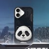 Etui NIMMY Big Eyed Pet 2.0 Panda do Apple iPhone 16 Czarny Materiał Metal