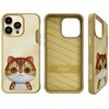 Etui NIMMY Big Eyed Pet 2.0 Cat do Apple iPhone 15 Pro Max Khaki Seria telefonu iPhone
