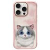 Etui NIMMY Big Eyed Pet 2.0 Cat do Apple iPhone 16 Pro Różowy
