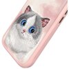 Etui NIMMY Big Eyed Pet 2.0 Cat do Apple iPhone 16 Różowy Gwarancja 24 miesiące