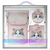 Zestaw prezentowy NIMMY Big Eyed Pet 2.0 Cat 3w1 Różowy 3w1 Torebka na telefon + Portfel + Etui na lokalizator