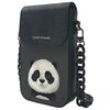 Zestaw prezentowy NIMMY Big Eyed Pet 2.0 Panda Czarny 3w1 Torebka na telefon + Portfel + Etui na lokalizator Model telefonu Uniwersalny