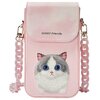 Torebka NIMMY Big Eyed Pet 2.0 Cat Różowy Seria telefonu Uniwersalny