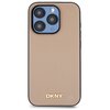 Etui DKNY Grained Metal Logo MagSafe do Apple iPhone 15 Pro Beżowy Seria telefonu iPhone