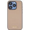 Etui DKNY Grained Metal Logo MagSafe do Apple iPhone 15 Pro Max Beżowy Seria telefonu iPhone