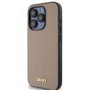 Etui DKNY Grained Metal Logo MagSafe do Apple iPhone 15 Pro Max Beżowy Kompatybilność Apple iPhone 15 Pro Max