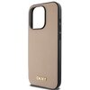 Etui DKNY Grained Metal Logo MagSafe do Apple iPhone 15 Pro Max Beżowy Typ Etui magnetyczne