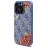 Etui GUESS 4G Flowers Print MagSafe do Apple iPhone 16 Pro Niebieski Seria telefonu iPhone