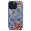 Etui GUESS 4G Flowers Print MagSafe do Apple iPhone 16 Pro Niebieski Typ Etui magnetyczne