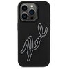 Etui KARL LAGERFELD 3D Rubber Signature do Apple iPhone 15 Pro Czarny Model telefonu iPhone 15 Pro