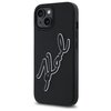 Etui KARL LAGERFELD 3D Rubber Signature do Apple iPhone 15 Czarny Seria telefonu iPhone
