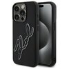 Etui KARL LAGERFELD 3D Rubber Signature do Apple iPhone 15 Pro Max Czarny