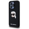 Etui KARL LAGERFELD Silicone Karl Head Print MagSafe do Apple iPhone 15 Pro Czarny Seria telefonu iPhone