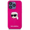 Etui KARL LAGERFELD Silicone Karl Head Print MagSafe do Apple iPhone 15 Pro Fuksja Model telefonu iPhone 15 Pro